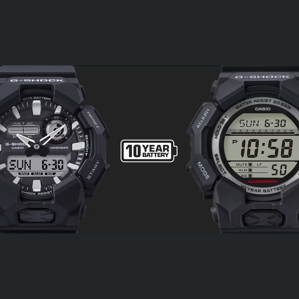 G-Shock Men Quartz Black Dial Analog-Digital Resin Watch G1602