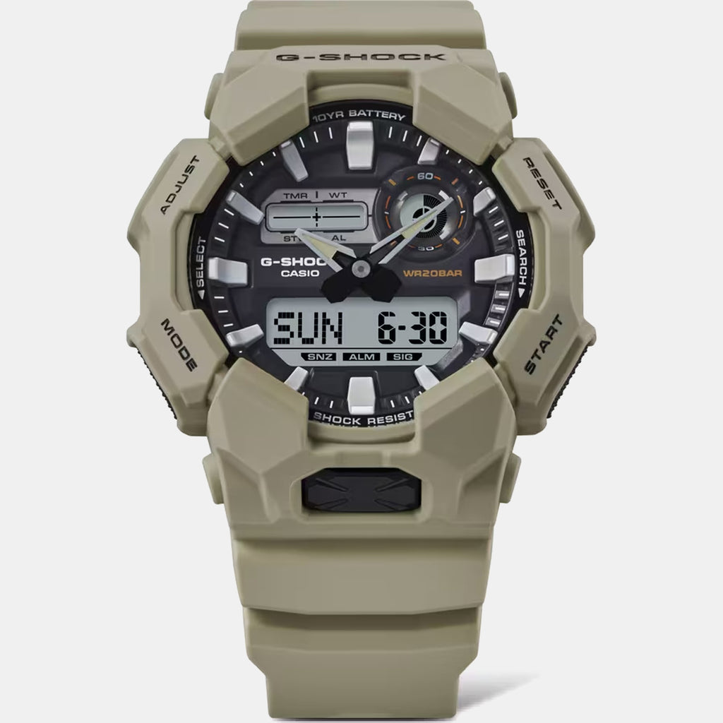 G-Shock Men Quartz Black Dial Analog-Digital Resin Watch G1603