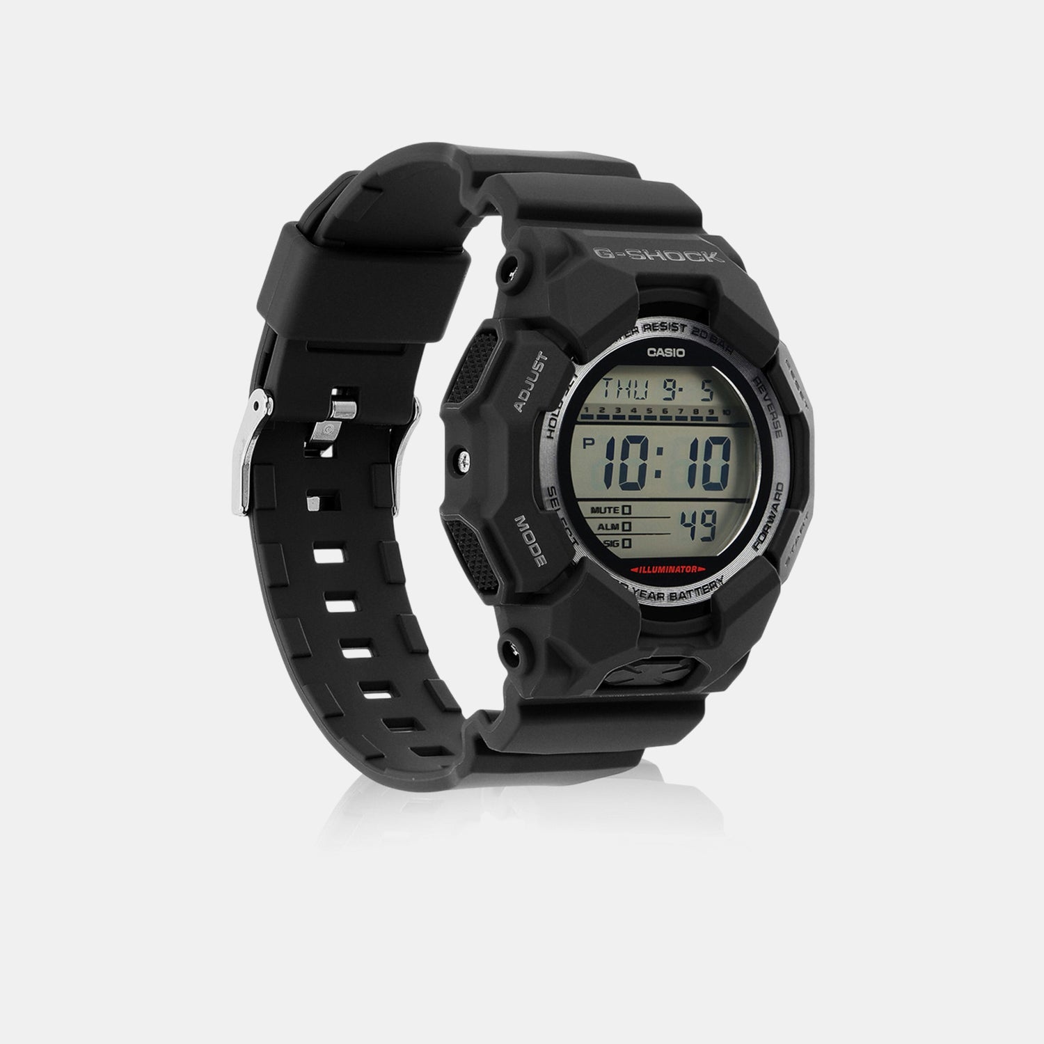 G-Shock Men Quartz Black Dial Digital Resin Watch G1604