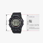 G-Shock Men Quartz Black Dial Digital Resin Watch G1604