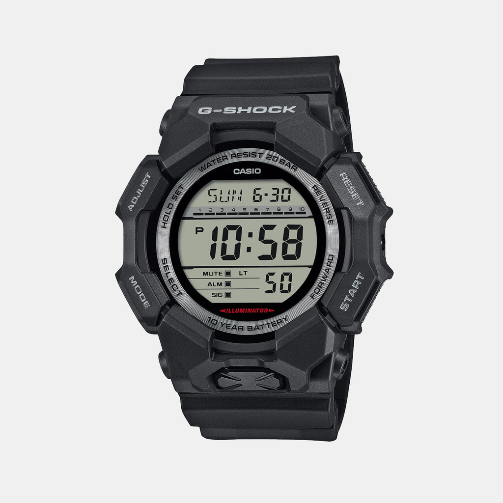 G-Shock Men Quartz Black Dial Digital Resin Watch G1604