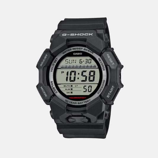 G-Shock Men Quartz Black Dial Digital Resin Watch G1604
