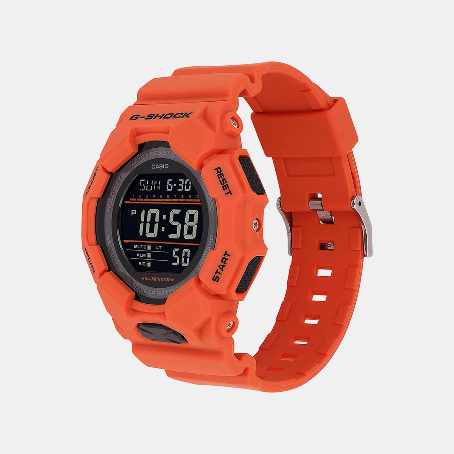 G-Shock Men Quartz Black Dial Digital Resin Watch G1606