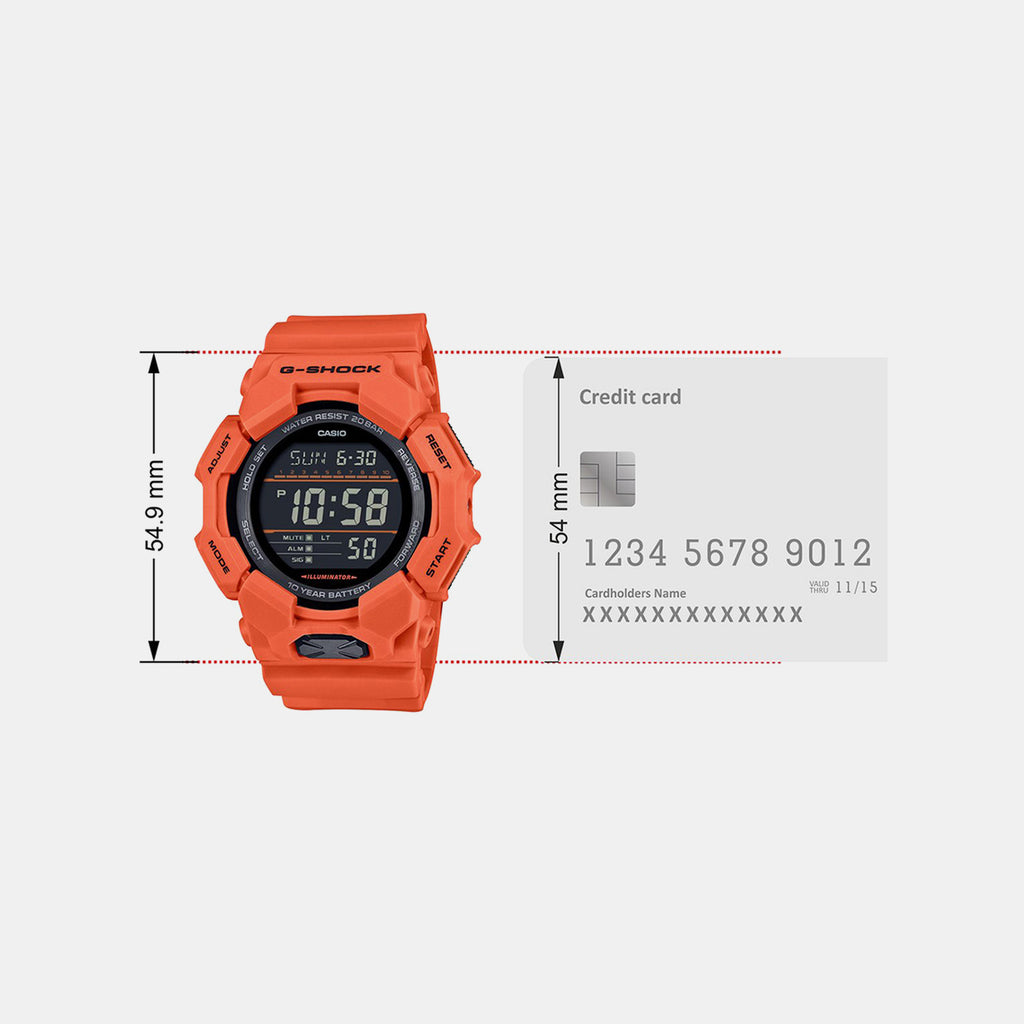 G-Shock Men Quartz Black Dial Digital Resin Watch G1606