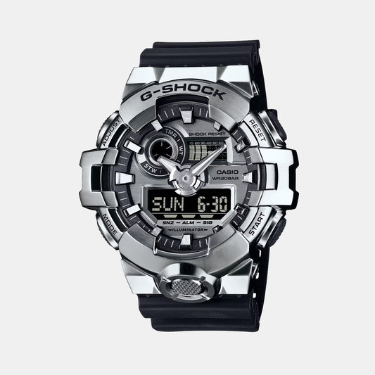 G-Shock Men Quartz Silver Dial Analog-Digital Resin Watch G1607