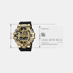 G-Shock Men Quartz Gold Dial Analog-Digital Resin Watch G1608