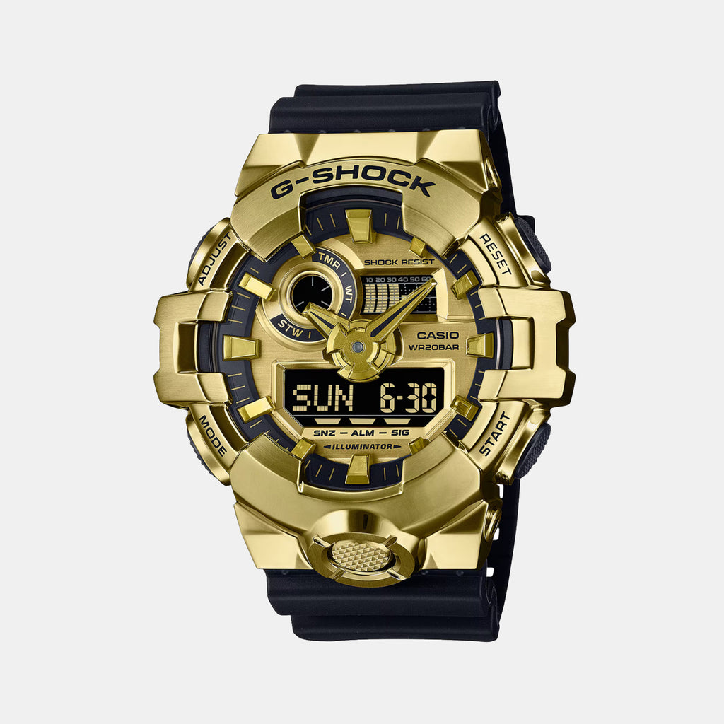 G-Shock Men Quartz Gold Dial Analog-Digital Resin Watch G1608