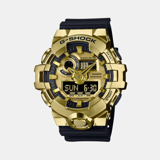G-Shock Men Quartz Gold Dial Analog-Digital Resin Watch G1608