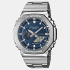 G-Shock Men Quartz Blue Dial Analog-Digital Stainless Steel Watch G1614