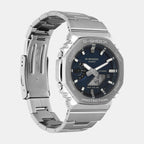 G-Shock Men Quartz Blue Dial Analog-Digital Stainless Steel Watch G1614