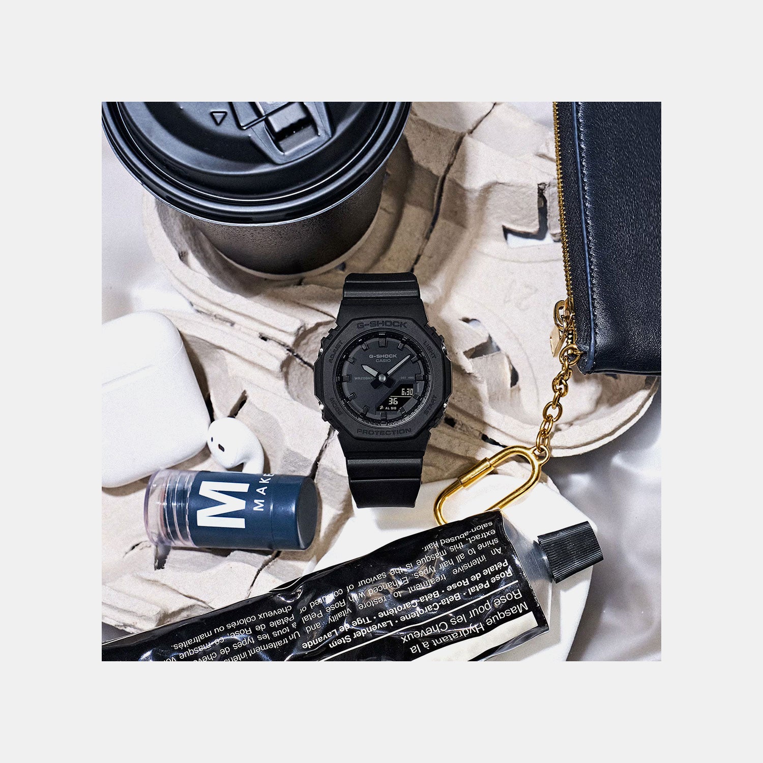 G-Shock Women Quartz Black Dial Analog-Digital Resin Watch G1615