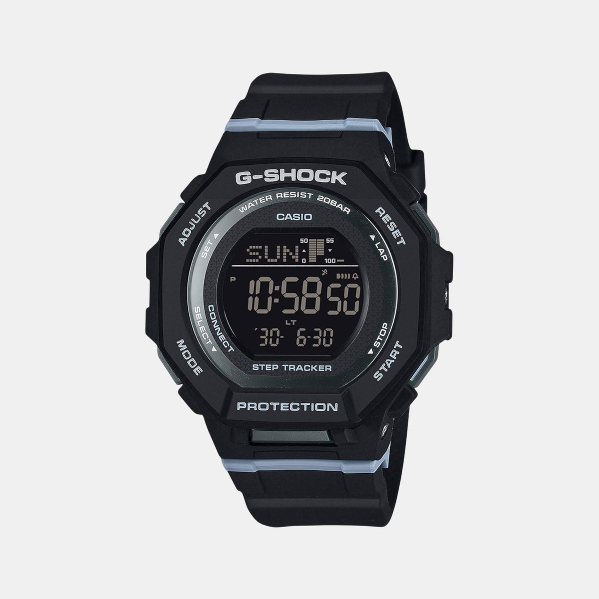 G-Shock Women Quartz Black Dial Digital Resin Watch G1617