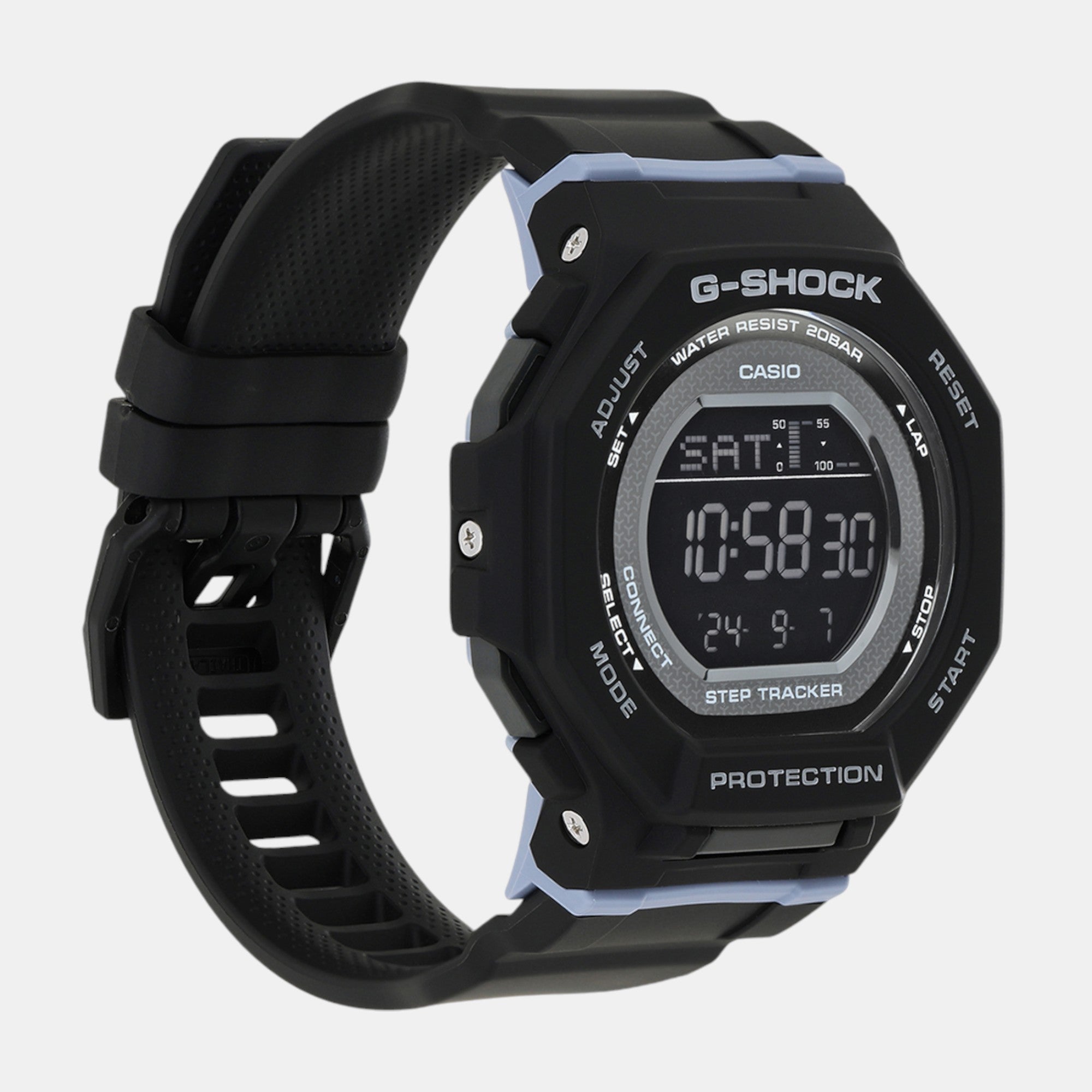 G-Shock Women Quartz Black Dial Digital Resin Watch G1617