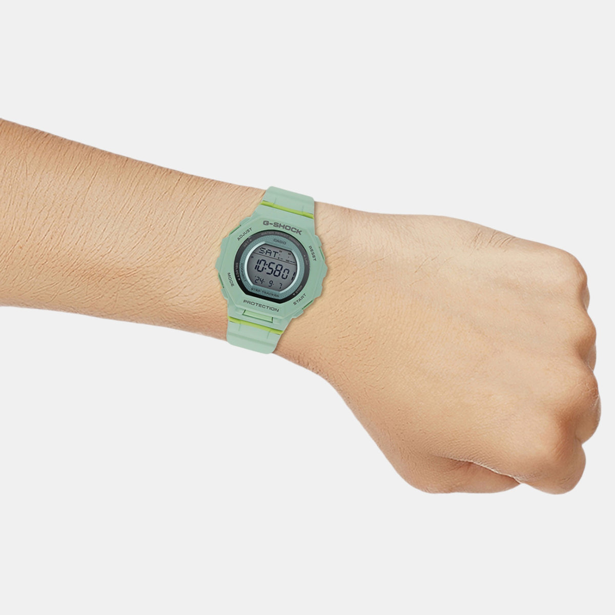 G-Shock Women Quartz Green Dial Digital Resin Watch G1618