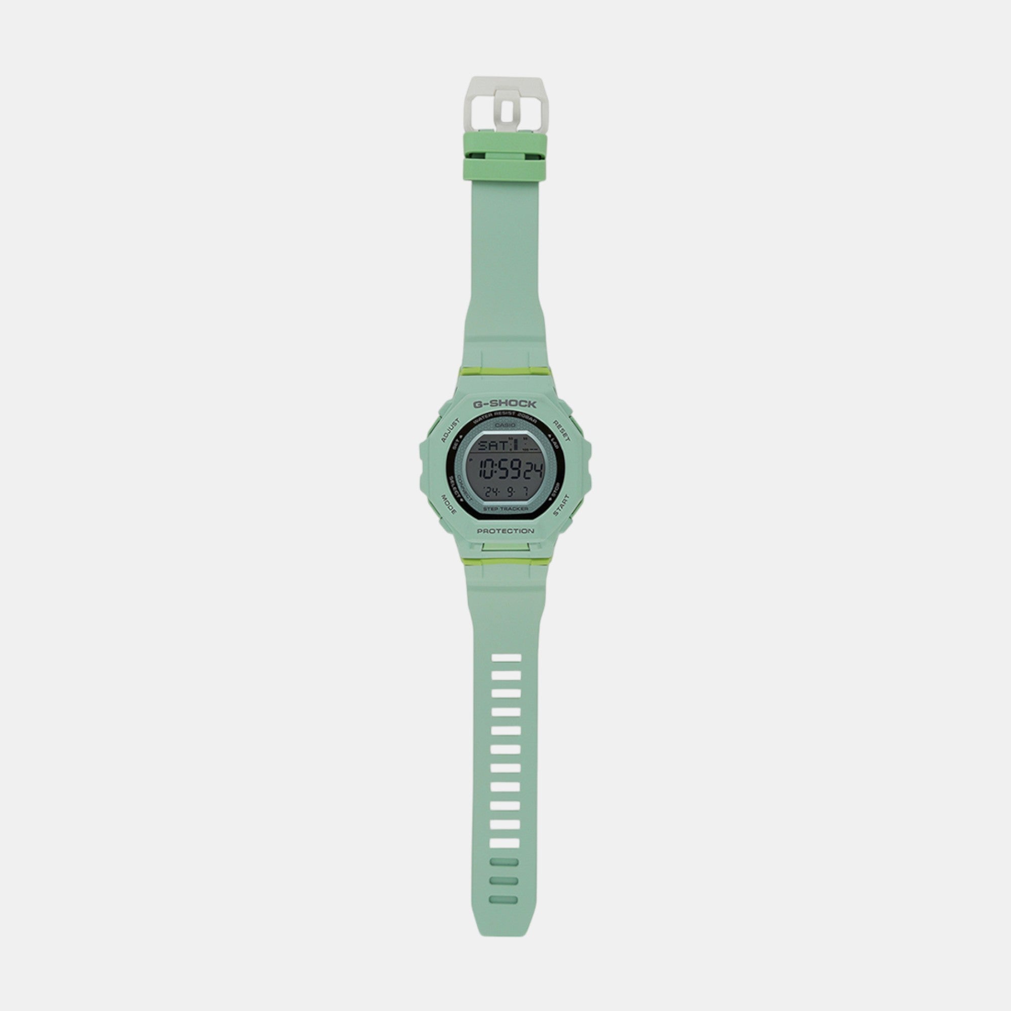 G-Shock Women Quartz Green Dial Digital Resin Watch G1618