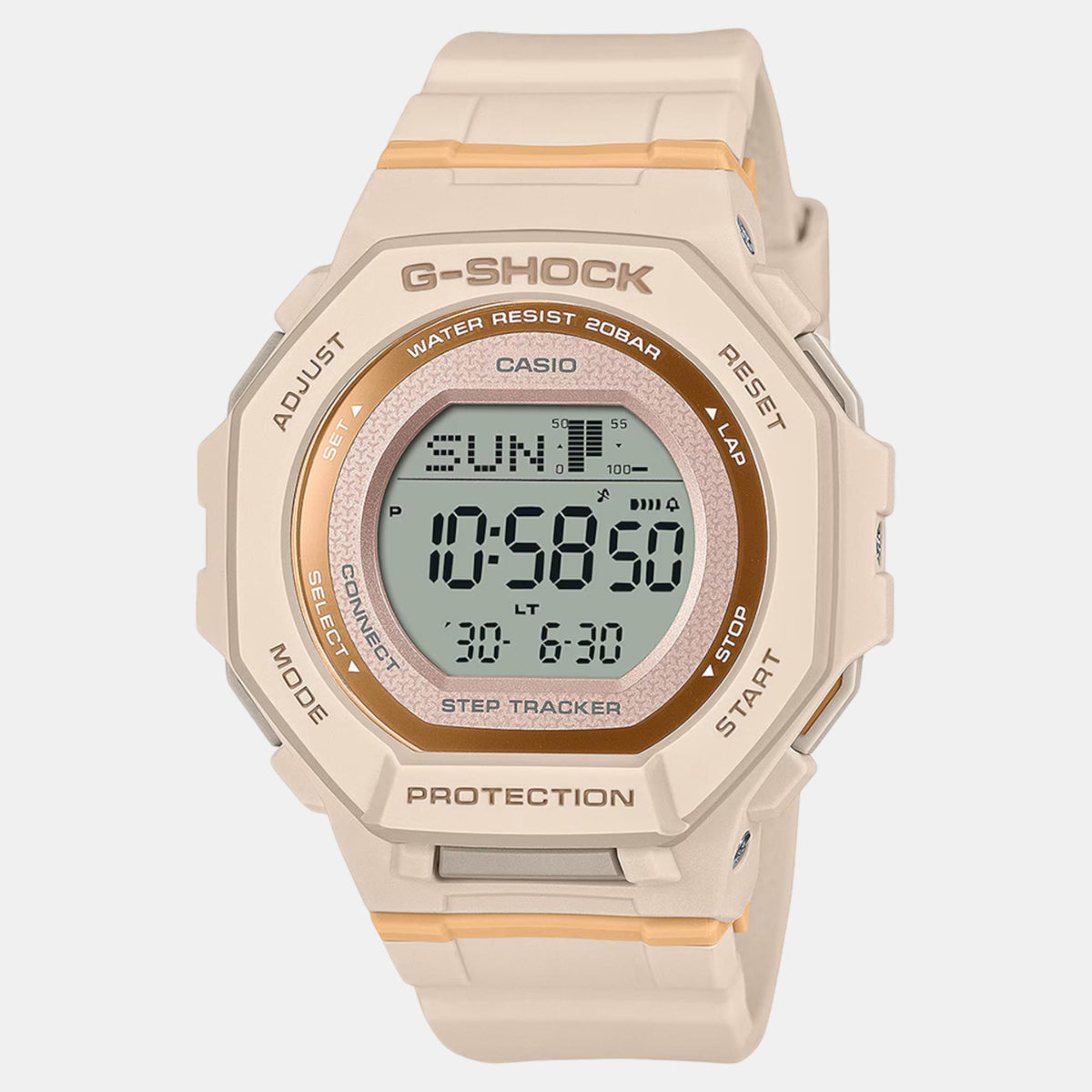 G-Shock Women Quartz Orange Dial Digital Resin Watch G1619
