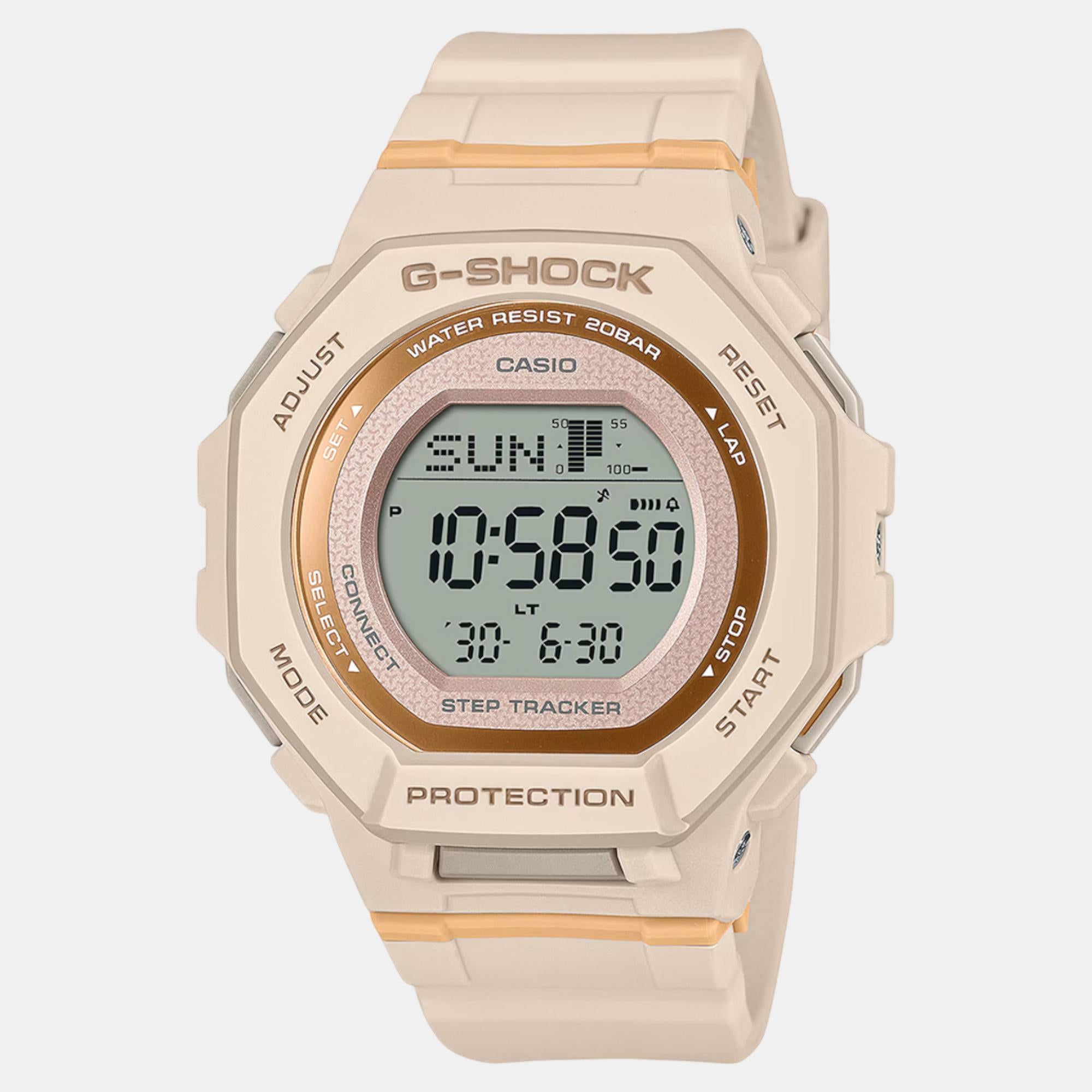 G-Shock Women Quartz Orange Dial Digital Resin Watch G1619