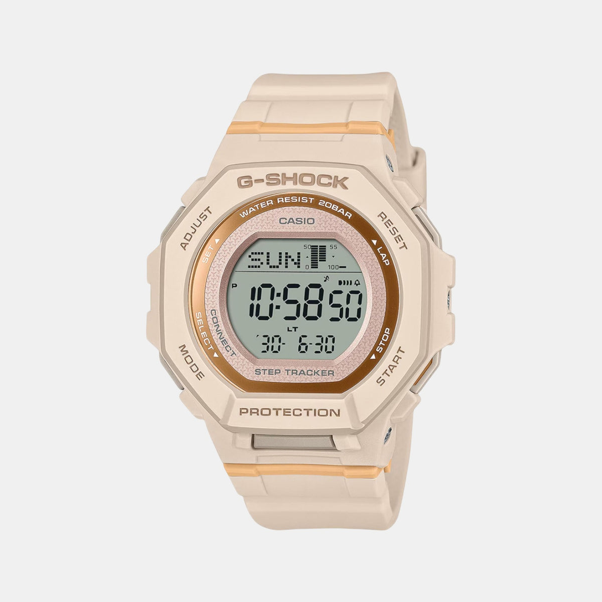 G-Shock Women Quartz Orange Dial Digital Resin Watch G1619