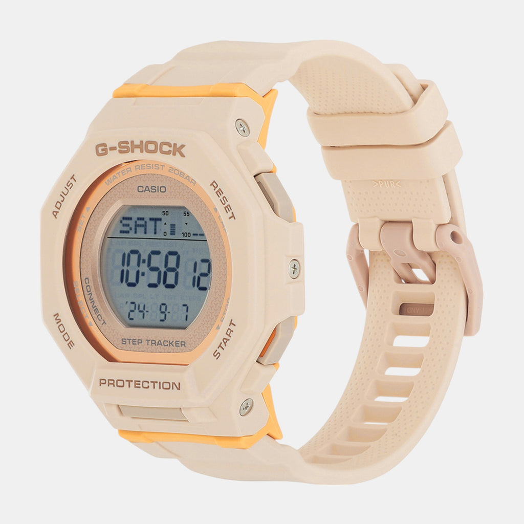 G-Shock Women Quartz Orange Dial Digital Resin Watch G1619