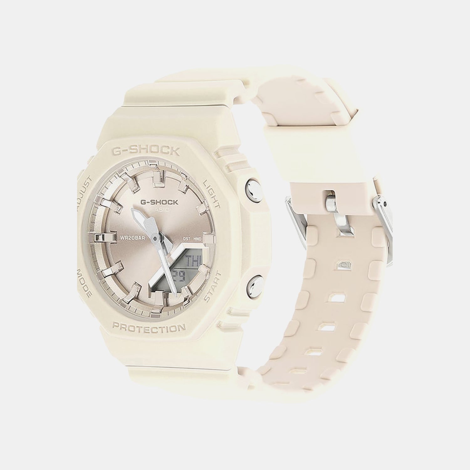 G-Shock Women Quartz Cream Dial Analog-Digital Resin Watch G1620