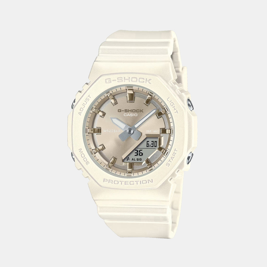 G-Shock Women Quartz Cream Dial Analog-Digital Resin Watch G1620