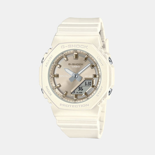 G-Shock Women Quartz Cream Dial Analog-Digital Resin Watch G1620