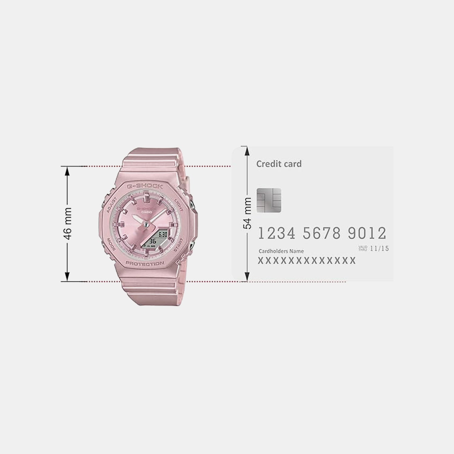 G-Shock Women Quartz Pink Dial Analog-Digital Resin Watch G1622