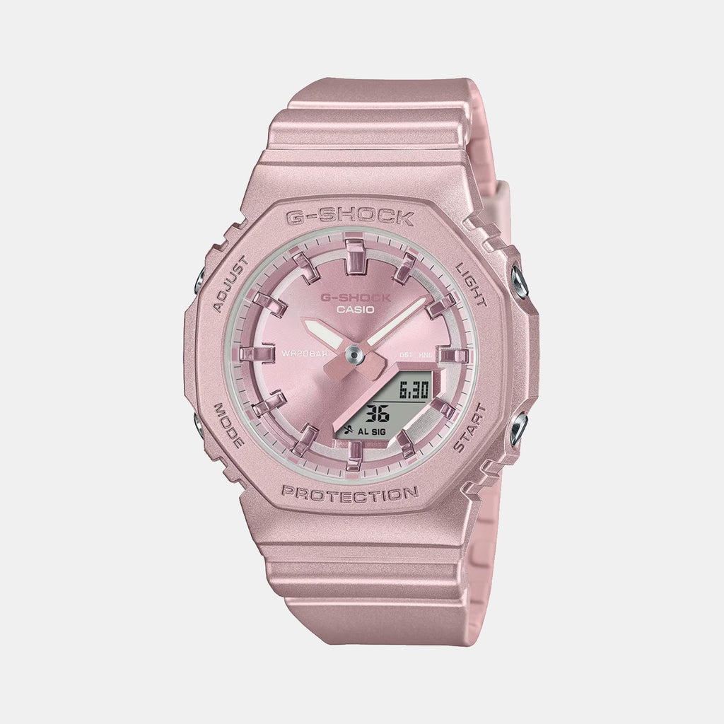 G-Shock Women Quartz Pink Dial Analog-Digital Resin Watch G1622