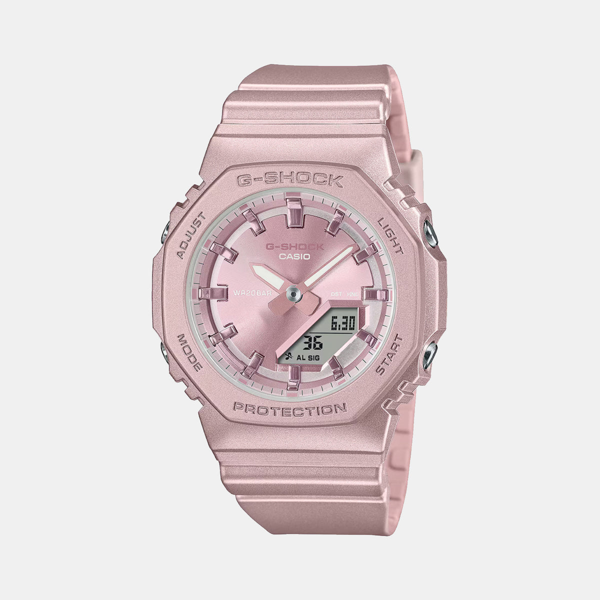 G-Shock Women Quartz Pink Dial Analog-Digital Resin Watch G1622