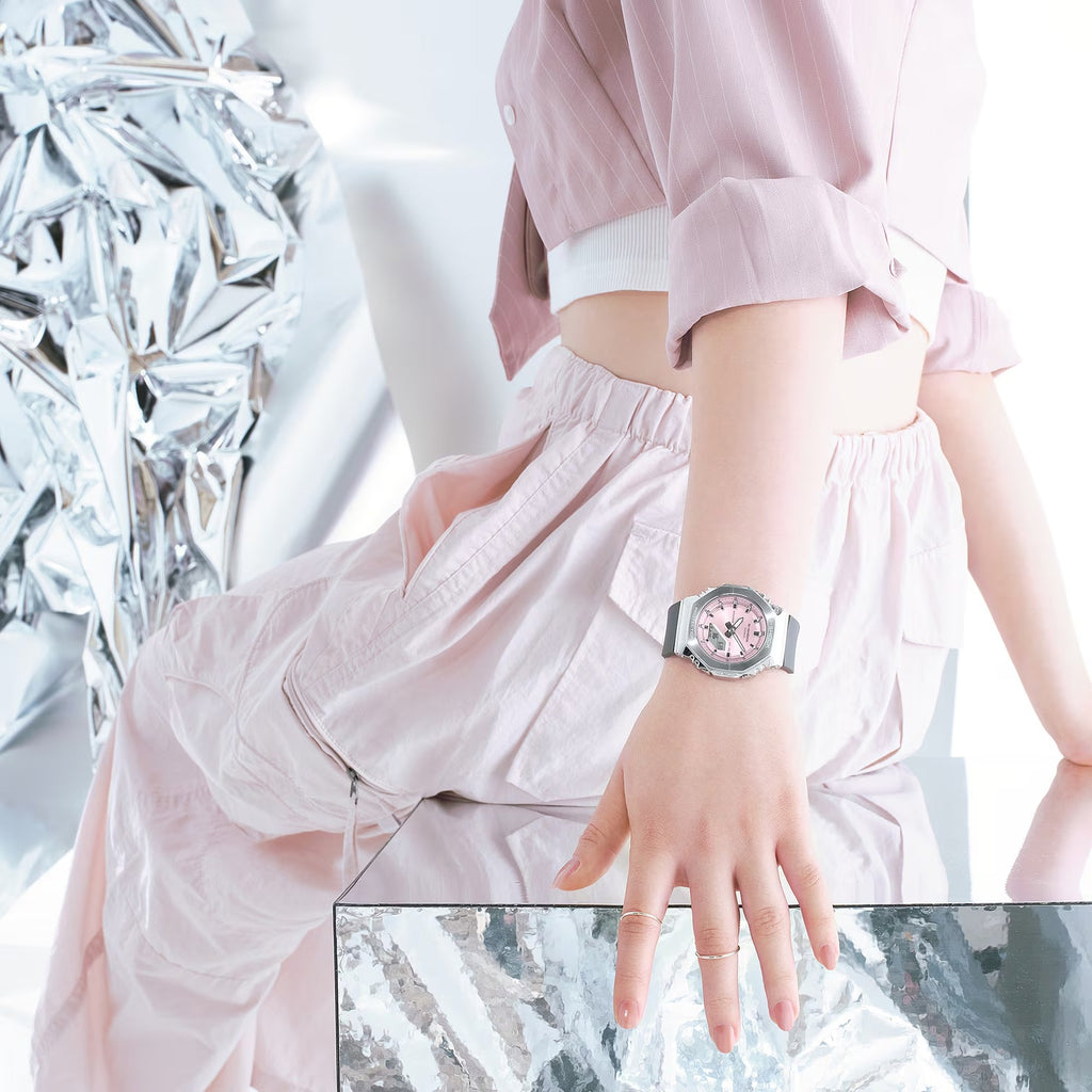 G-Shock Women Quartz Pink Dial Analog-Digital Resin Watch G1626