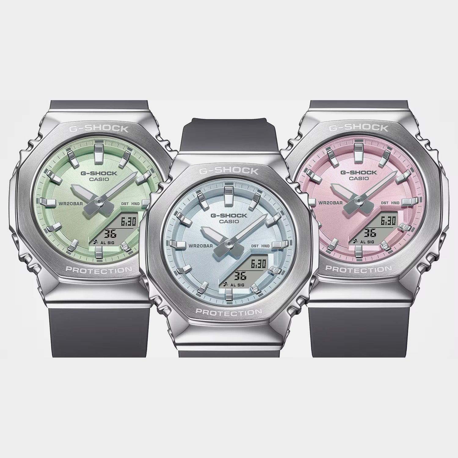 G-Shock Women Quartz Pink Dial Analog-Digital Resin Watch G1626