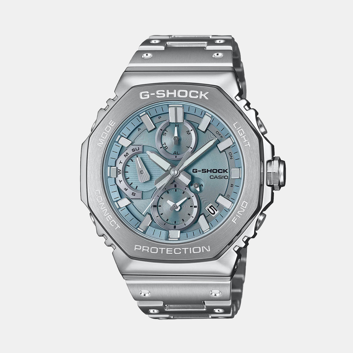 G-Shock Men Quartz Blue Dial Chronograph Stainless Steel Watch G1630