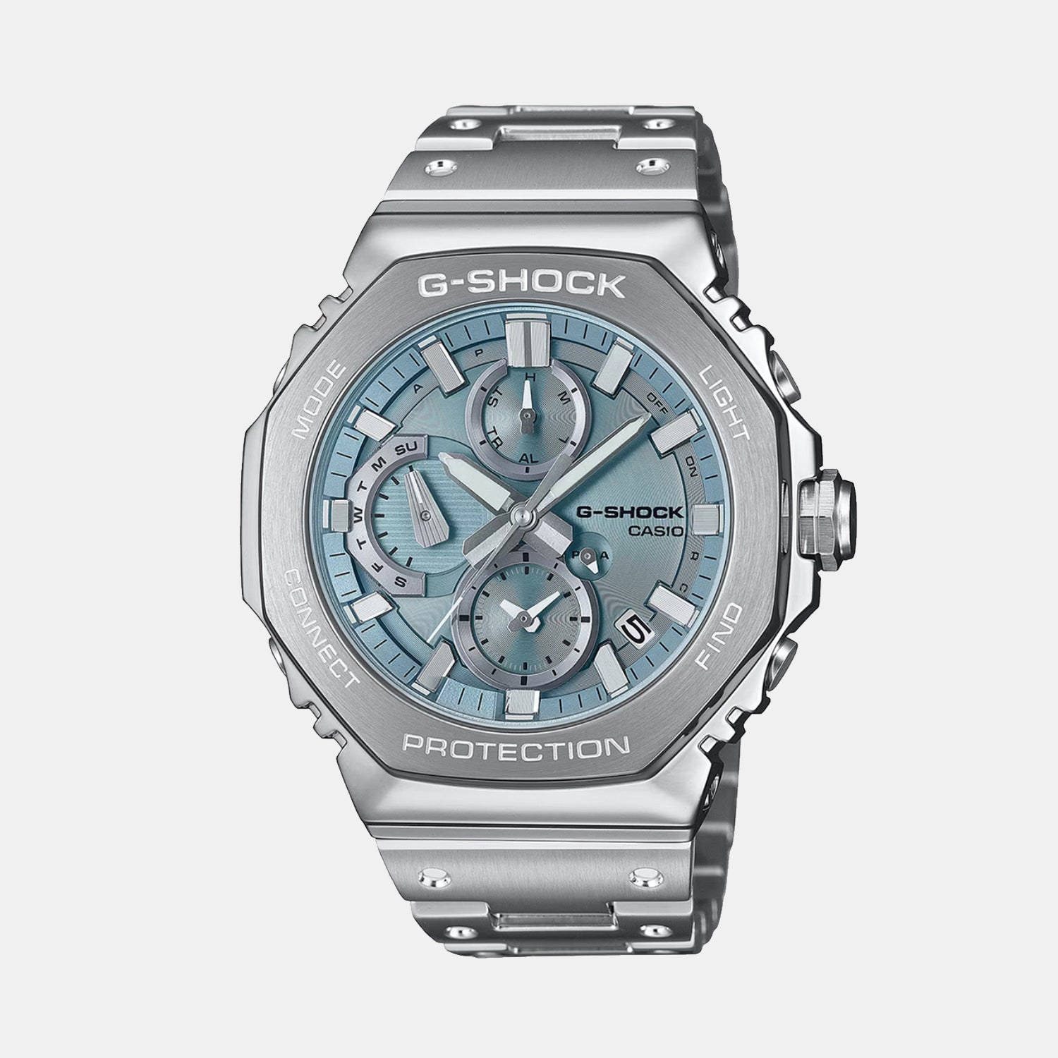 G-Shock Men Quartz Blue Dial Chronograph Stainless Steel Watch G1630