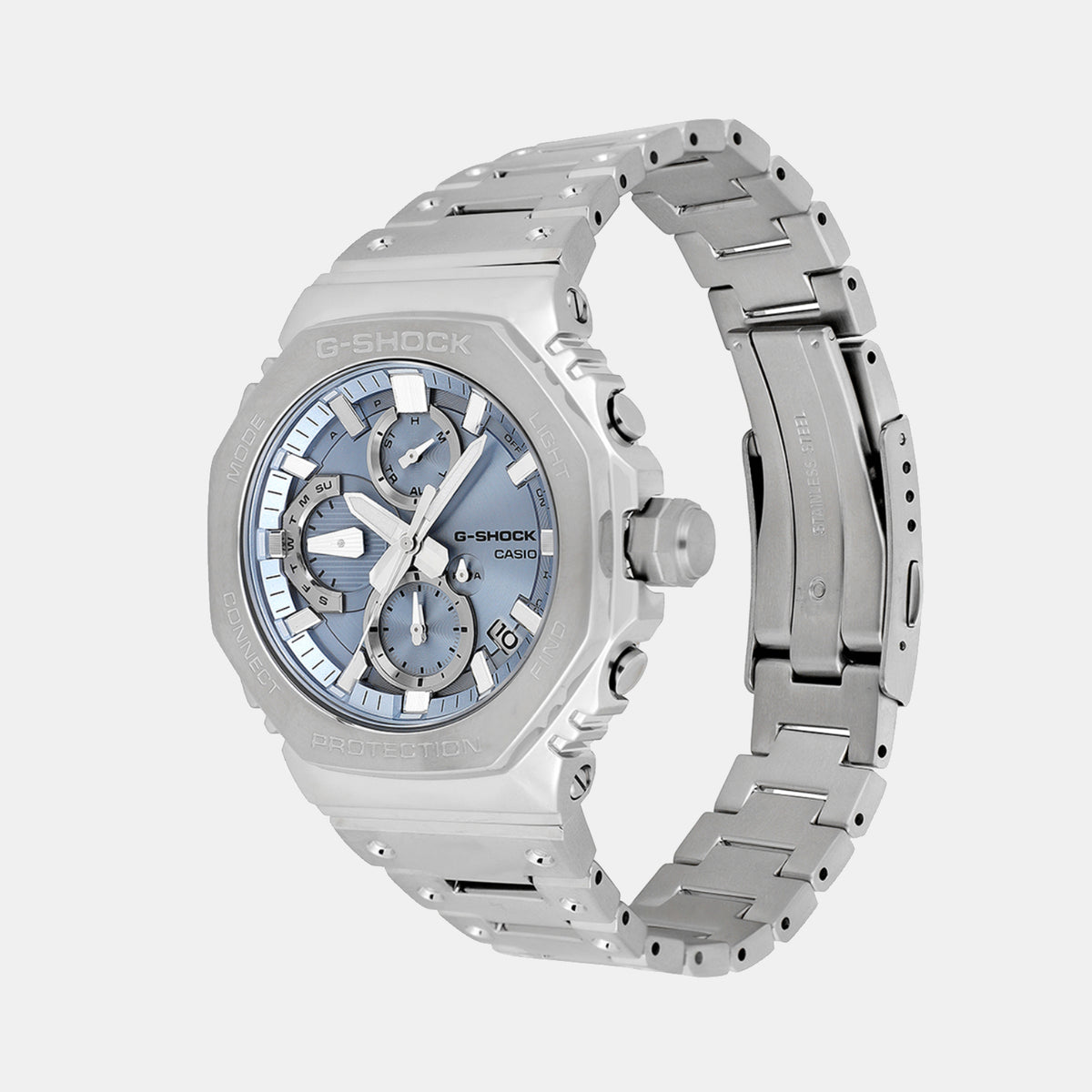 G-Shock Men Quartz Blue Dial Chronograph Stainless Steel Watch G1630