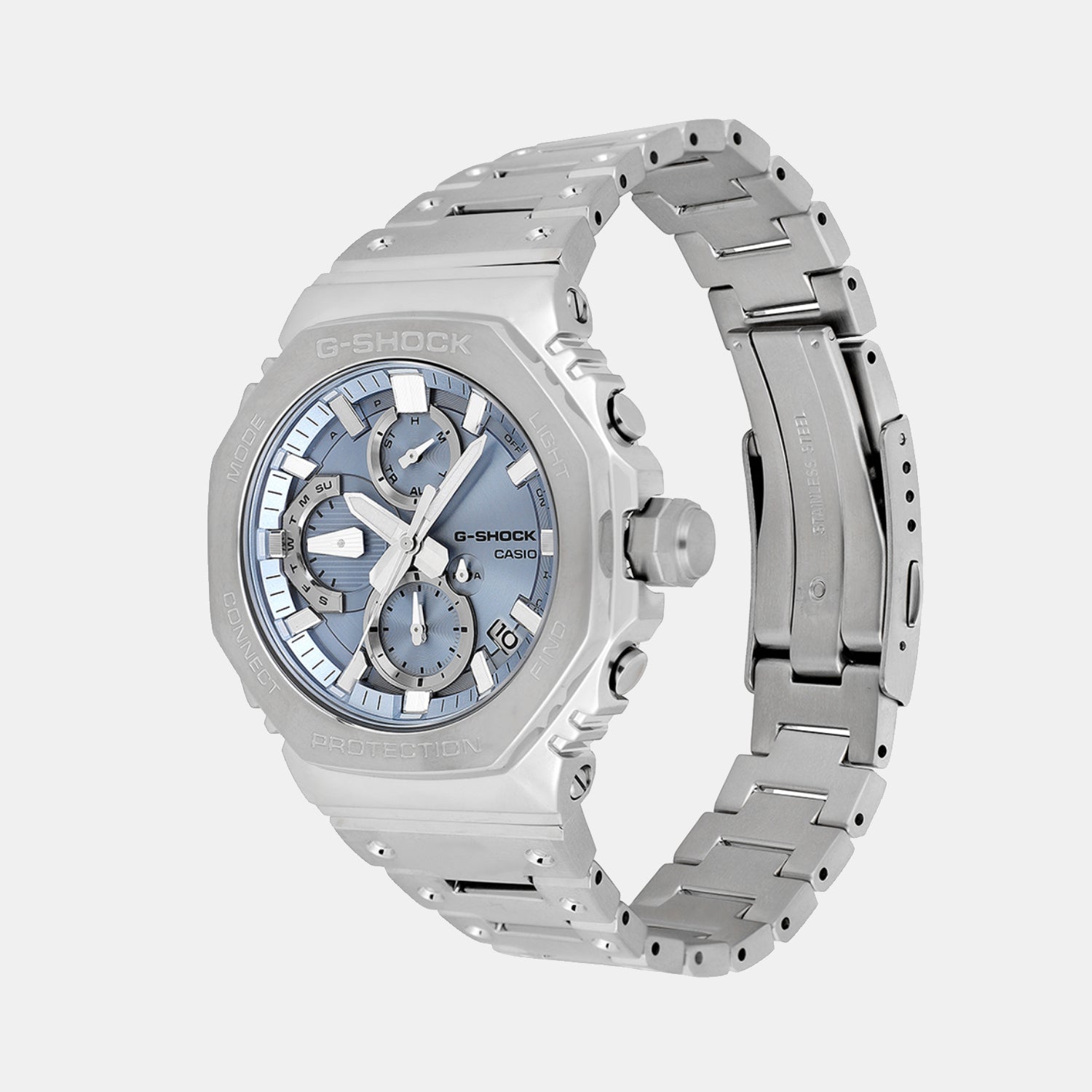 G-Shock Men Quartz Blue Dial Chronograph Stainless Steel Watch G1630