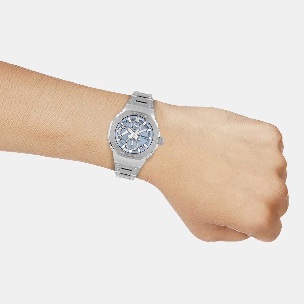 G-Shock Men Quartz Blue Dial Chronograph Stainless Steel Watch G1630