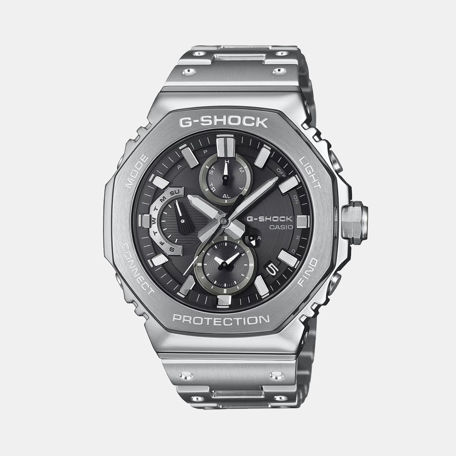G-Shock Men Quartz Black Dial Chronograph Stainless Steel Watch G1631
