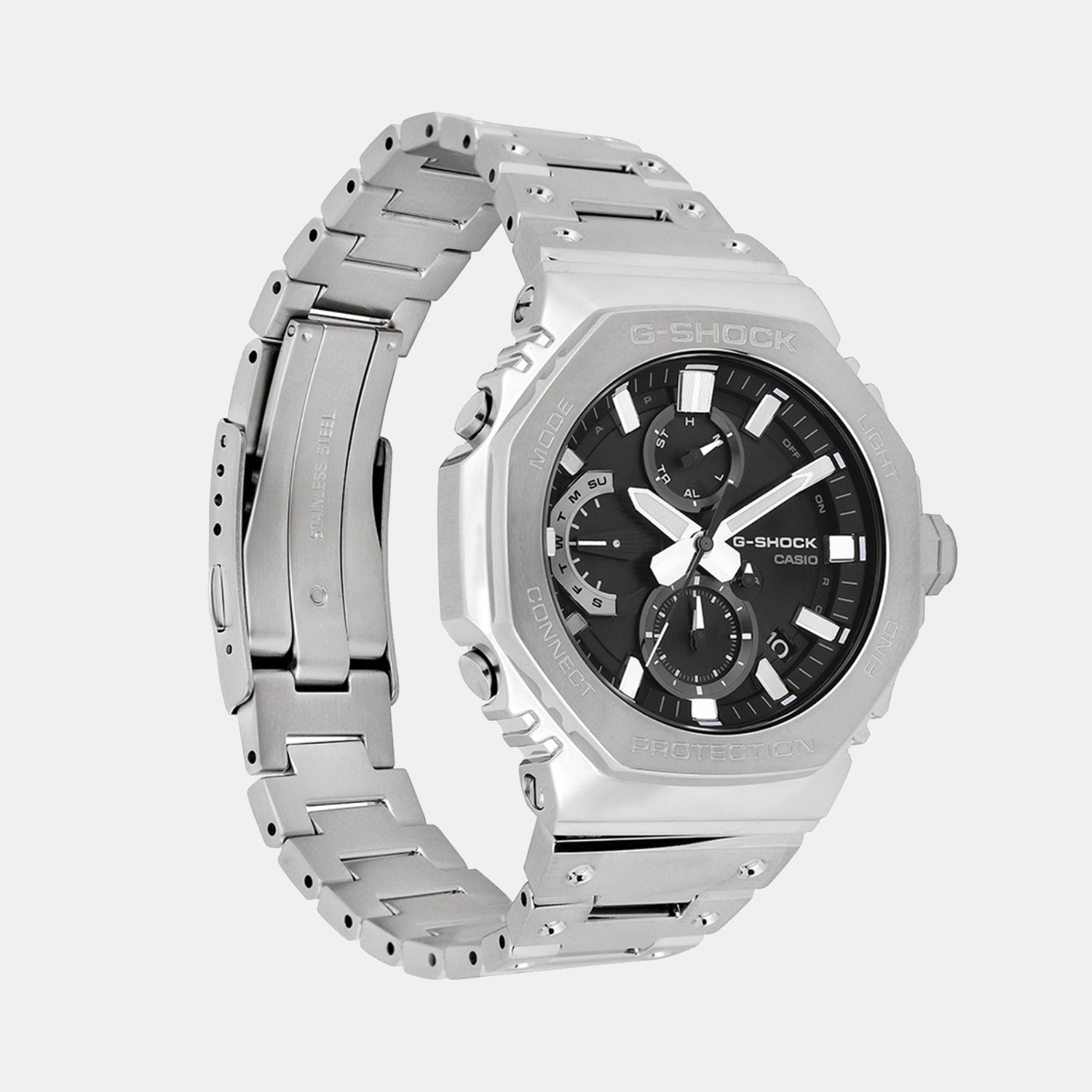 G-Shock Men Quartz Black Dial Chronograph Stainless Steel Watch G1631