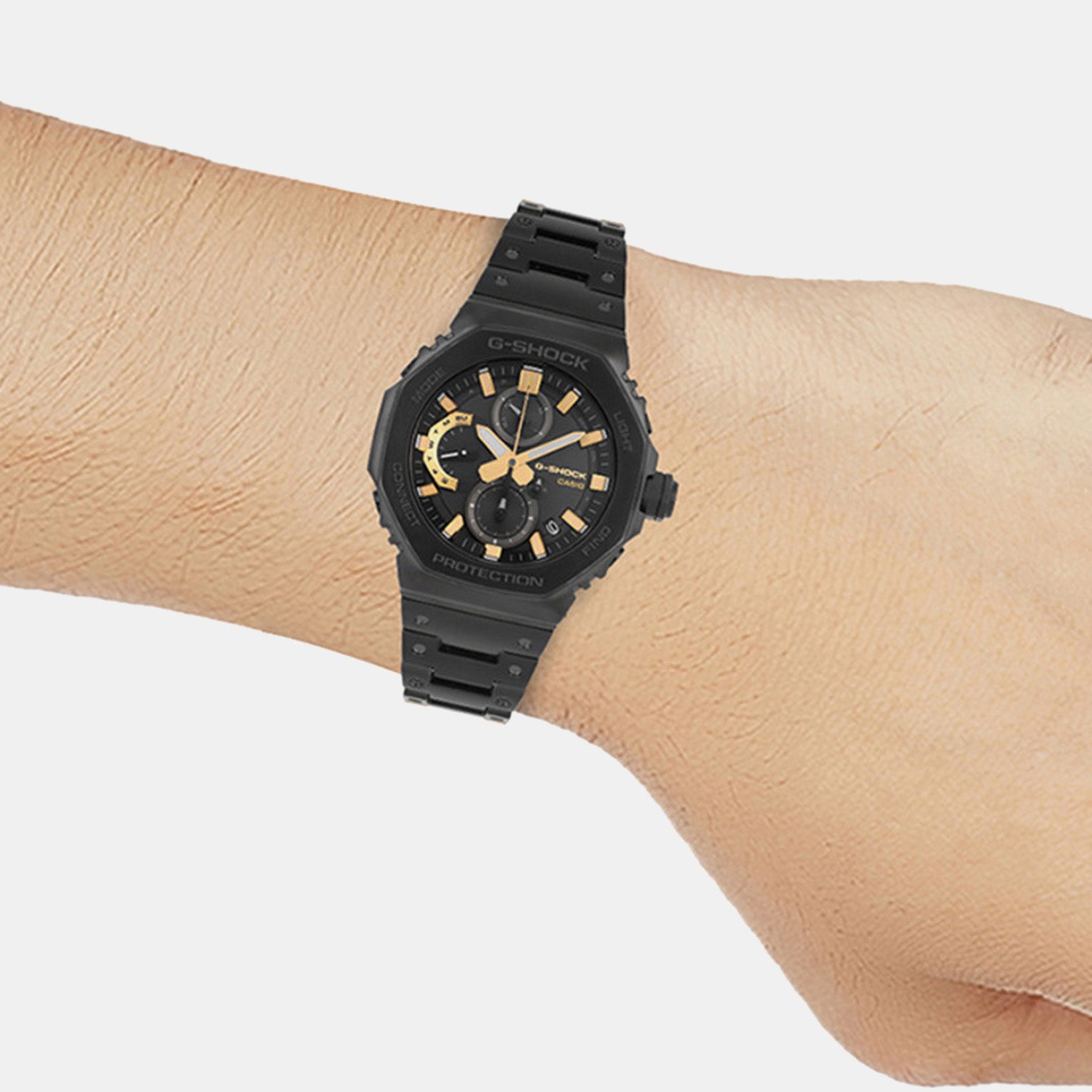 G-Shock Men Quartz Black Dial Chronograph Stainless Steel Watch G1632