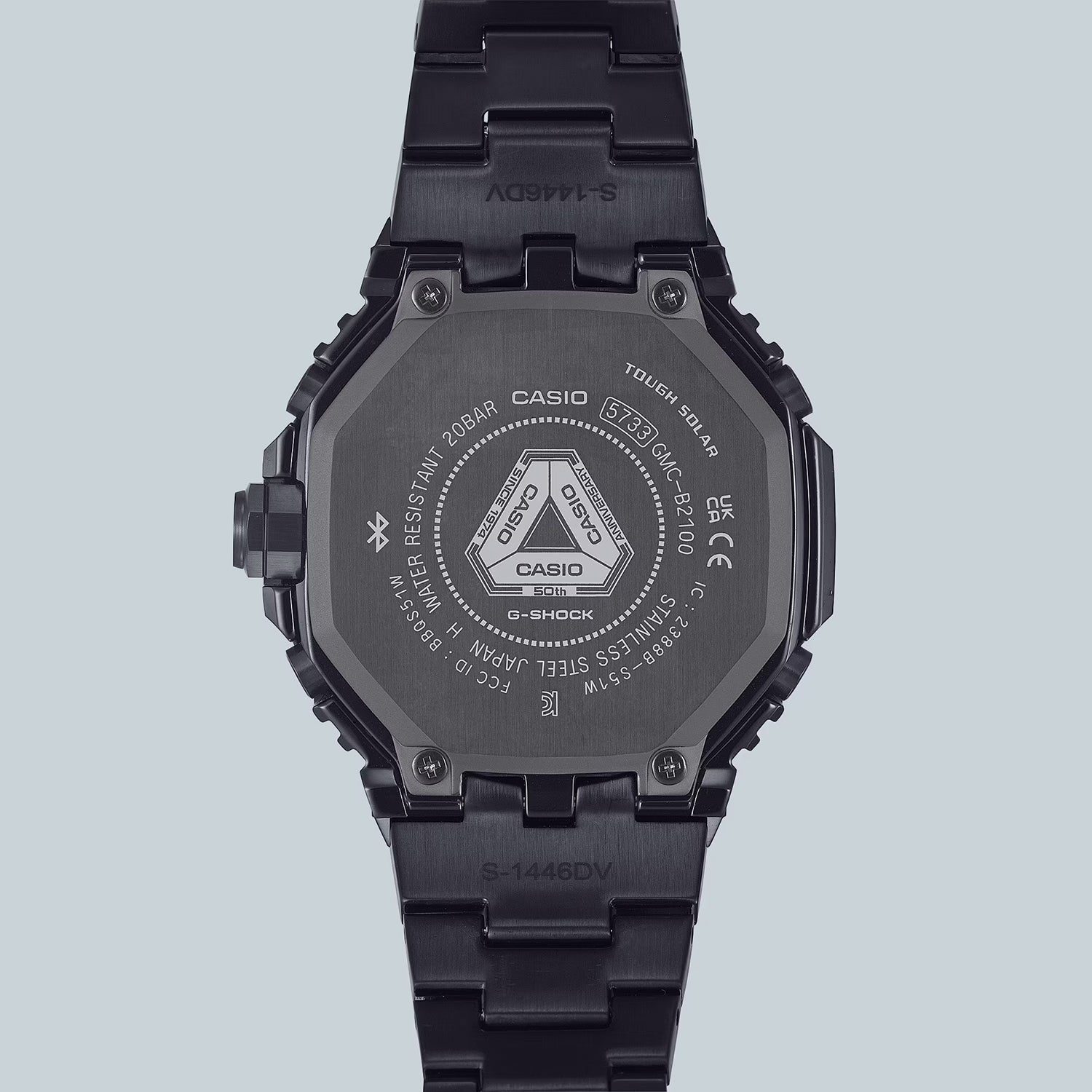 G-Shock Men Quartz Black Dial Chronograph Stainless Steel Watch G1632