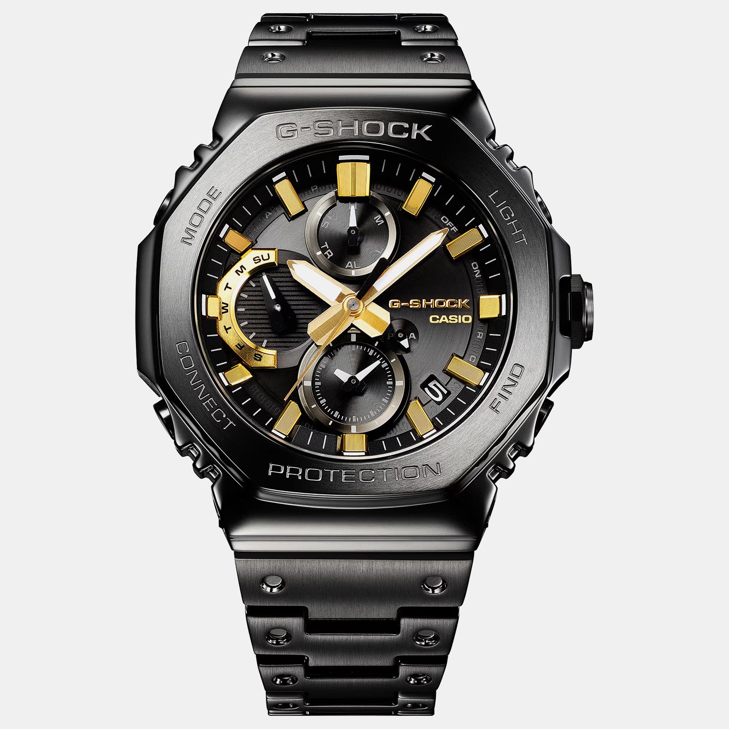G-Shock Men Quartz Black Dial Chronograph Stainless Steel Watch G1632