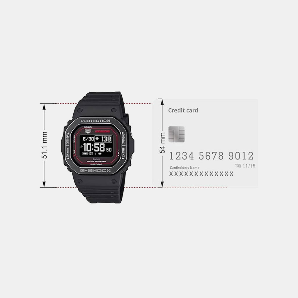 G-Shock Men Quartz Black Dial Digital Resin Watch G1633