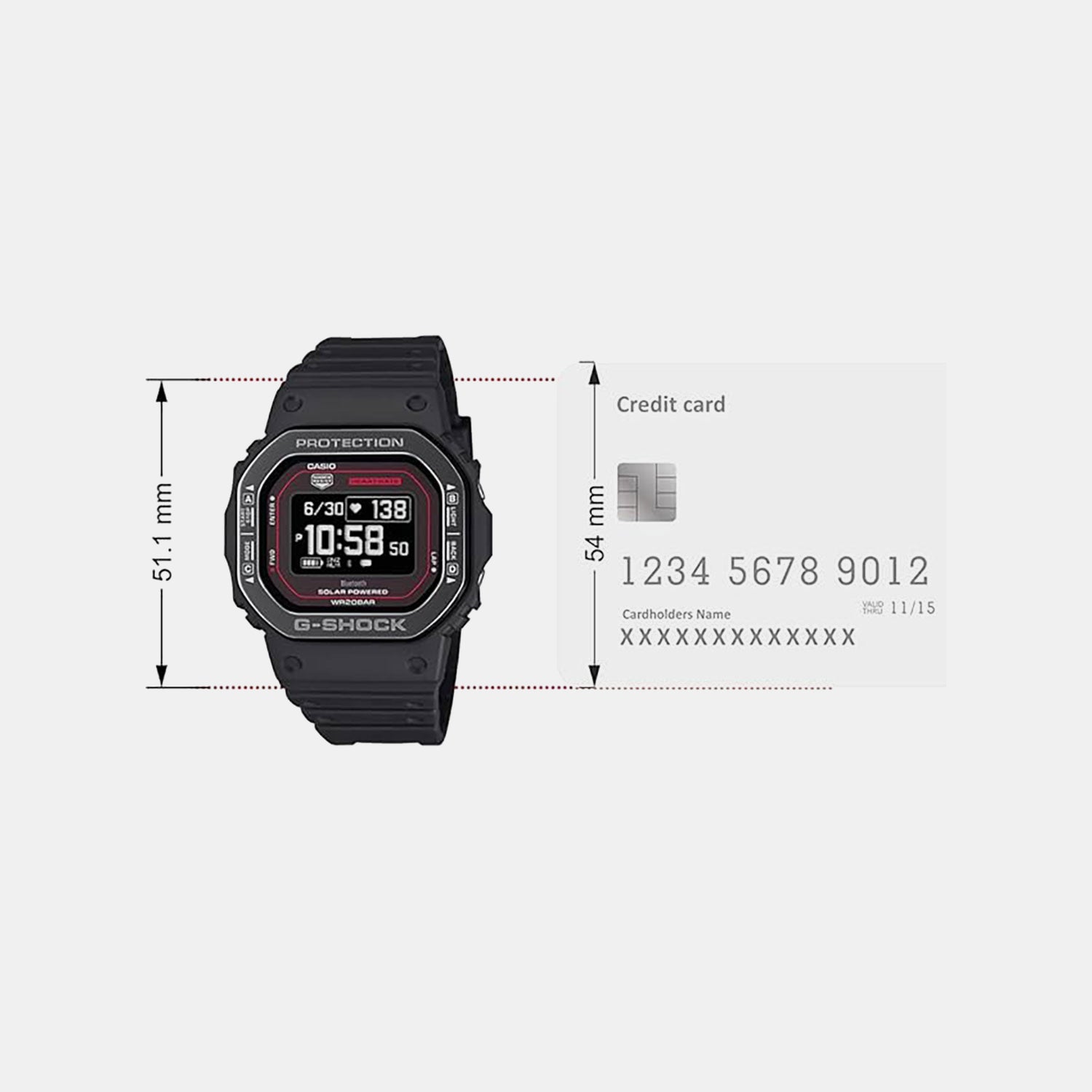 G-Shock Men Quartz Black Dial Digital Resin Watch G1633