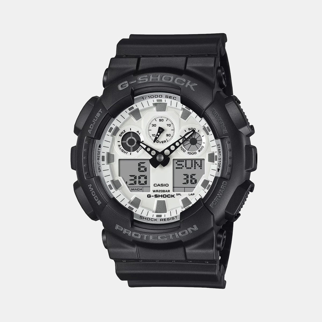 G-Shock Men Quartz White Dial Analog-Digital Resin Watch G1635
