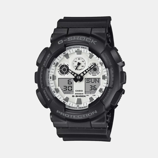 G-Shock Men Quartz White Dial Analog-Digital Resin Watch G1635