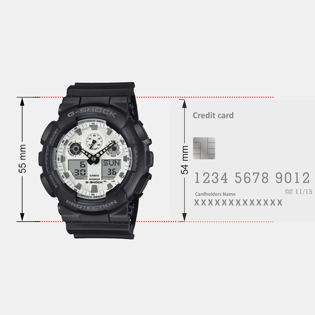 G-Shock Men Quartz White Dial Analog-Digital Resin Watch G1635