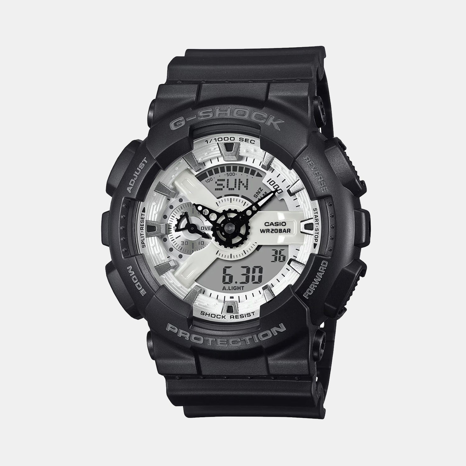 G-Shock Men Quartz White Dial Analog-Digital Resin Watch G1636