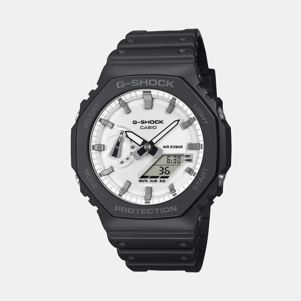 G-Shock Men Quartz White Dial Analog-Digital Resin Watch G1637
