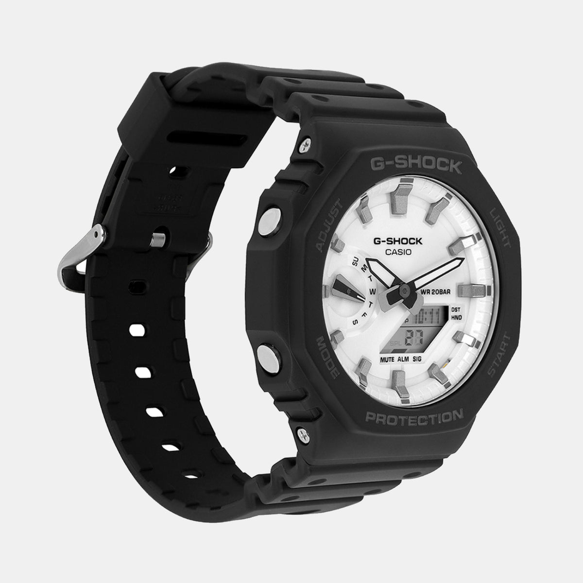 G-Shock Men Quartz White Dial Analog-Digital Resin Watch G1637