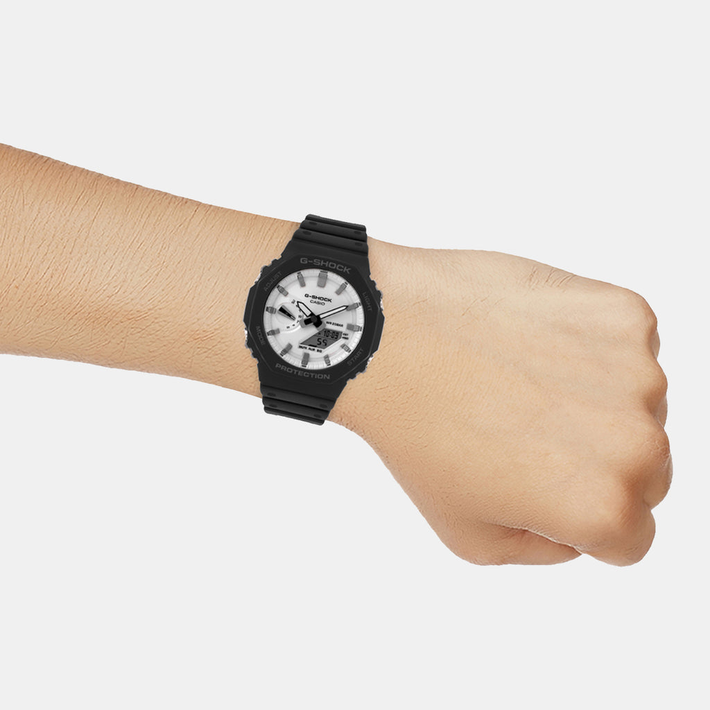 G-Shock Men Quartz White Dial Analog-Digital Resin Watch G1637